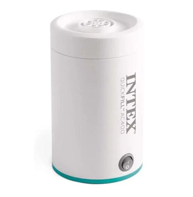 Електричний насос 400 л/хв для надування та здування надувних виробів Intex 66646 Білий - Фото 2 Електричний насос 400 л/хв для надування та здування надувних виробів Intex 66646 Білий - зображення 2