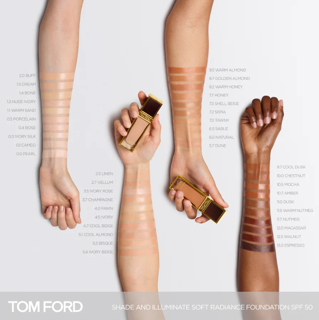 Тональна основа Tom Ford Shade And Illuminate SPF50 10.0 Chestnut 30 мл (888066096973) - зображення 5