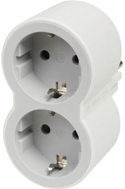 Блок Legrand Стандарт 2х2K+C фронтальні розетки Білий/Сірий (694516 ...