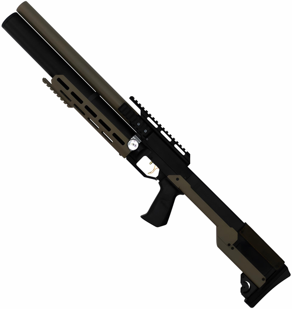 Пневматична гвинтівка PCP Zbroia Sapsan TAC-M 550/300 (4.5мм, 35 Дж, coyote) + Оптика 4х32 + Чехол + Кулі - зображення 2