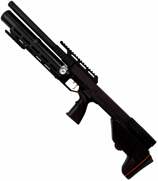 Пневматична гвинтівка PCP Zbroia Sapsan Tactical 450/220 (4.5мм, 30 Дж, чорний) + Оптика 4х32 + Чехол + Кулі - зображення 2