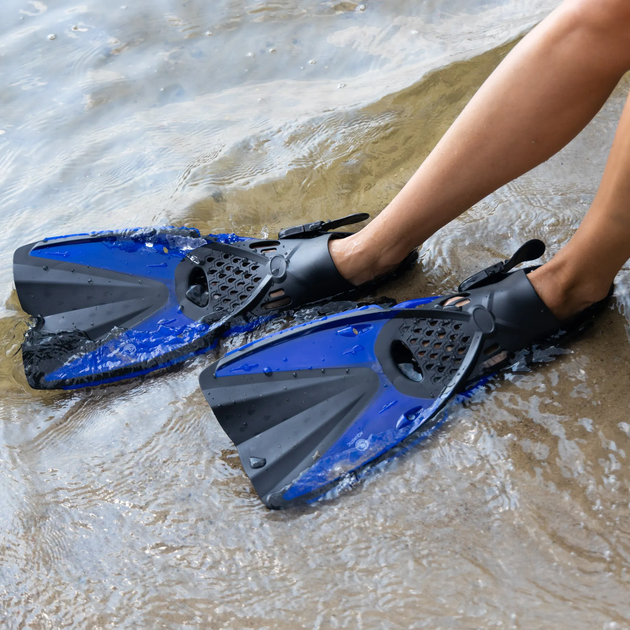 Набір для снорклінгу Aquastic SMFK-01LN S/M Blue (5904823002652) - зображення 10