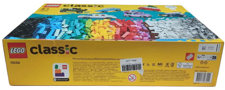 Конструктор LEGO Classic Творчі транспортні засоби 900 деталей (11036) (955555908655242) - Уцінка - зображення 4