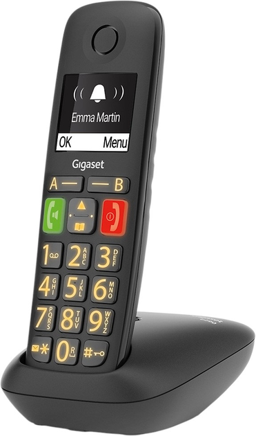 Telefon stacjonarny Gigaset E290 int. Black (S30852-H2901-C101) - obraz 6