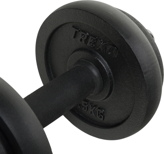 Набір гантелей зі штангою Trexo DK50 50 кг (5904823007428) - зображення 7