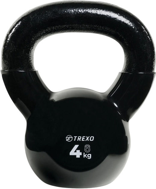 Kettlebell Trexo winylowy VKB04 4 kg (5904823007299) - obraz 1