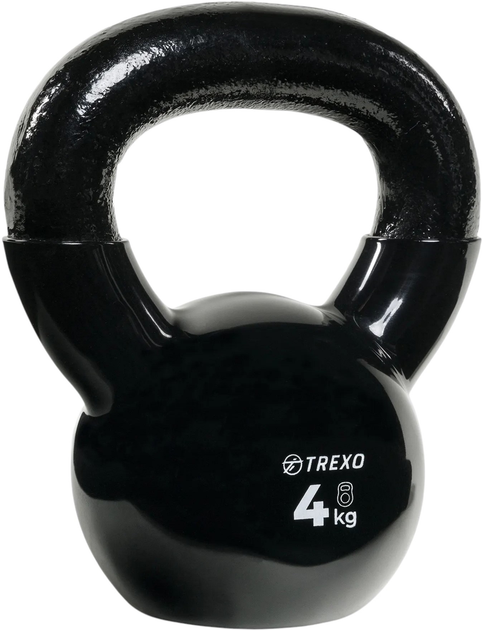 Kettlebell Trexo winylowy VKB04 4 kg (5904823007299) - obraz 2