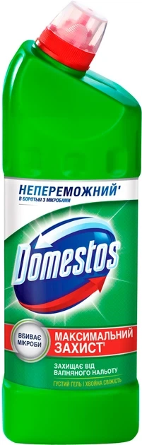 Универсальное средство Domestos Хвойная Свежесть 24 часа 1 л (8717163094891) - Фото 1 Универсальное средство Domestos Хвойная Свежесть 24 часа 1 л (8717163094891) - изображение 1