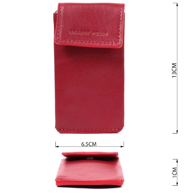 Ключница женская кожаная Grande Pelle leather 400660 красная - Фото 2 Ключница женская кожаная Grande Pelle leather 400660 красная - изображение 2