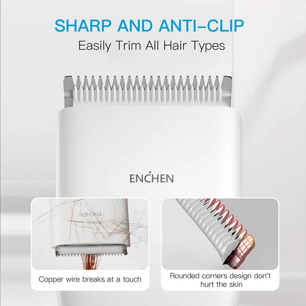 Машинка для стрижки волос Enchen Hair Clipper Black (6974728531150) - изображение 8