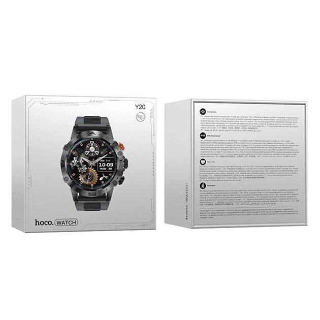 Смарт-годинник HOCO Y20 Smart sport watch call version 1.53'' 300mAh BT5.1 Black (6942007619400) - зображення 5
