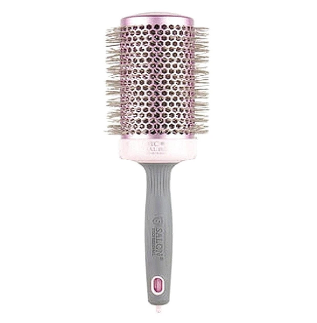 Брашинг для волос Salon Professional Ceramic Ion Thermal Brush Nog Pink Series (6.5 см) - Фото 1 Брашинг для волос Salon Professional Ceramic Ion Thermal Brush Nog Pink Series (6.5 см) - изображение 1
