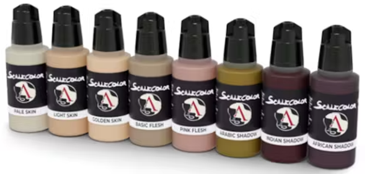 Набір акрилових фарб Scale75 Flesh Paint Set 8 відтінків (8412548222554) - зображення 3
