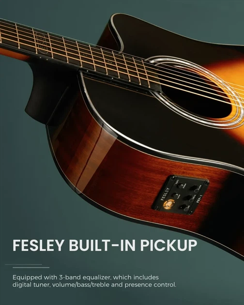 Гітара електро-акустична Fesley FD80 SB - зображення 4