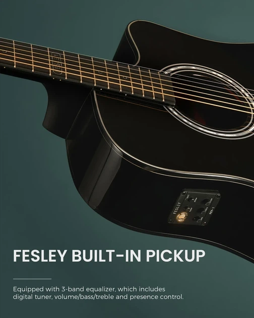 Гітара електро-акустична Fesley FD80 BK - зображення 6