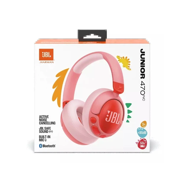 Наушники JBL JR 470 NC Pink (JBLJR470NCPIK) - Фото 8 Наушники JBL JR 470 NC Pink (JBLJR470NCPIK) - изображение 8