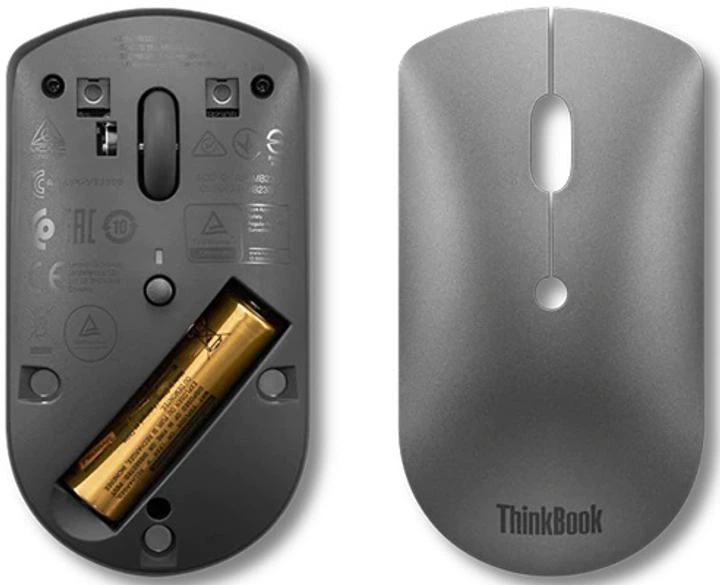 Беспроводная компьютерная мышь Lenovo ThinkBook Bluetooth Silent Mouse - изображение 5