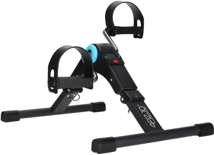 Міні велотренажер 4FIZJO Mini 2 в 1 для рук та ніг Black/Blue (P-5905973401685) - зображення 1