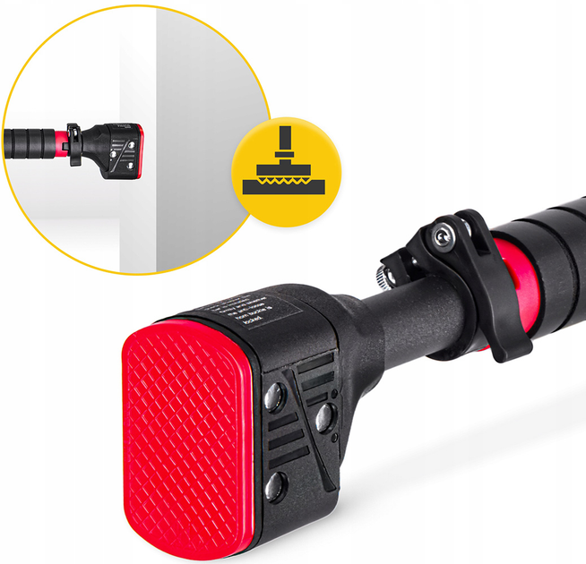 Турнік розсувний 4FIZJO PRO 72-110 см Black/Red (P-5907739313263) - зображення 7