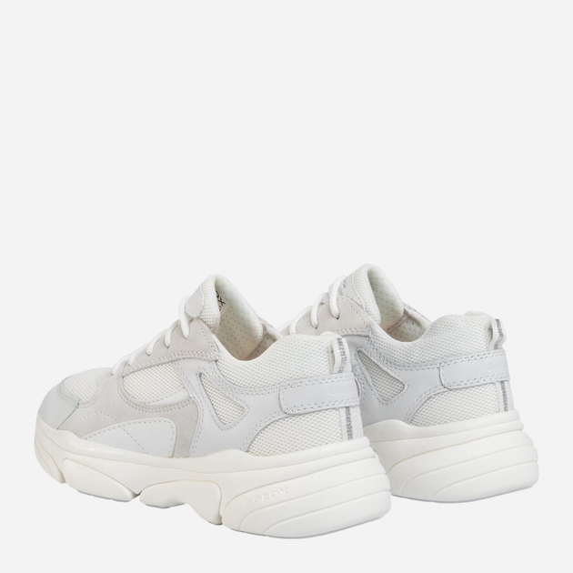 Buty sportowe dziecięce dla dziewczynki z białą podeszwą Geox J02BGD08514-C1000 33 Białe (8054730389340) - obraz 3