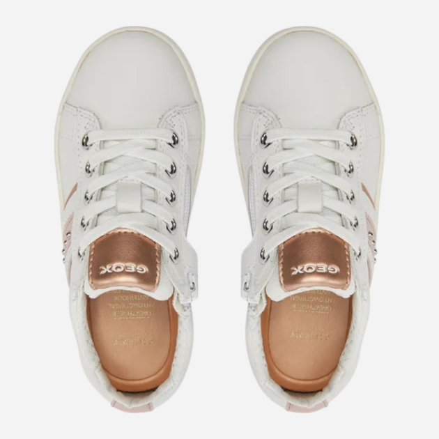 Sneakersy młodzieżowe dziewczęce sznurowane Geox J16EUF00085-C1Z8W 36 Białe (8050036537089) - obraz 5