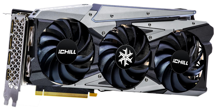 Відеокарта GeForce RTX 3070 8GB Inno3D iChill X3 (C30703-08D6X-1710VA38) Б/В - зображення 1