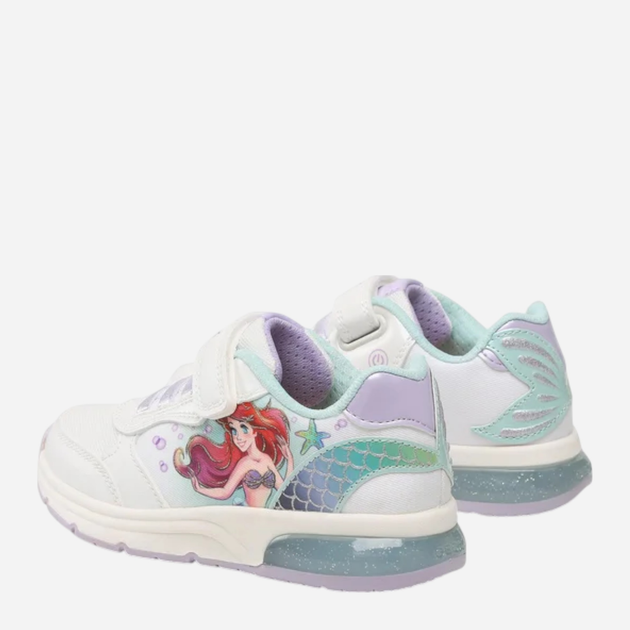 Buty sportowe dziecięce dla dziewczynki świecące LED Geox J358VA011BC-C0817 32 Białe (8056206089709) - obraz 3