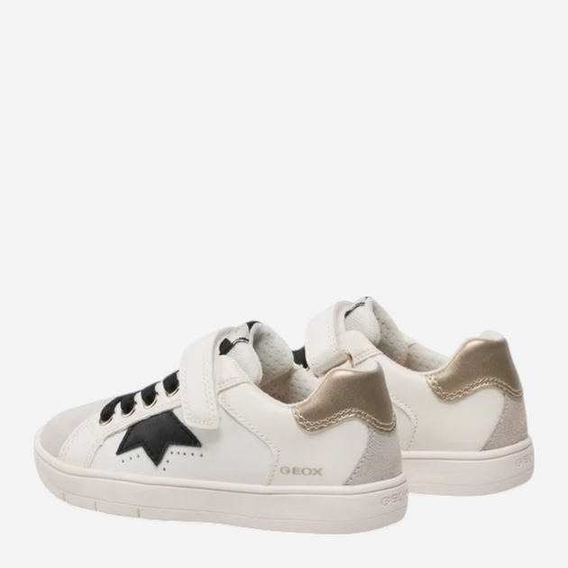 Sneakersy dziecięce dla dziewczynki na rzepy Geox J35DWA08554-C0588 30 Białe (8056206068803) - obraz 4