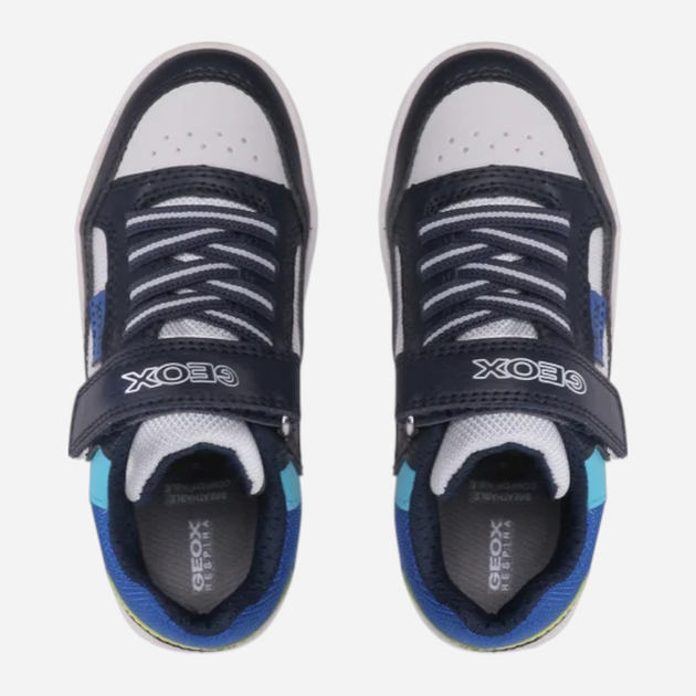 Sneakersy chłopięce na rzepy Geox J167RB0FEFU-C4226 30 Granatowe (8050036979162) - obraz 4
