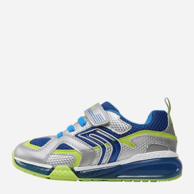 Buty sportowe chłopięce świecące LED Geox J16FEA05014-C0574 33 Srebrne (8056206060517) - obraz 3