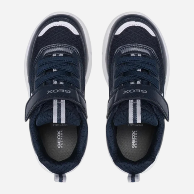 Buty sportowe chłopięce z białą podeszwą Geox J16DMA0CE14-C0673 26 Granatowe (8050036460172) - obraz 5