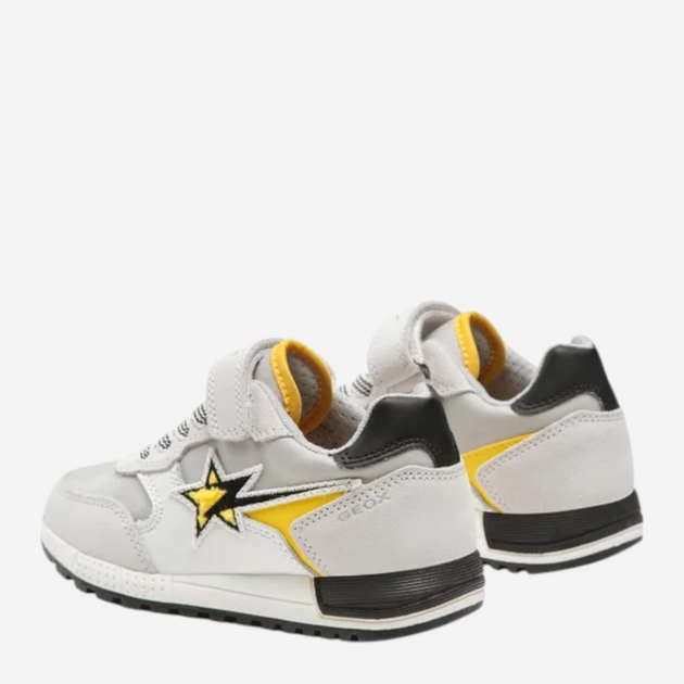 Buty sportowe młodzieżowe chłopięce na rzepy Geox J269EB0FU22-C0592 36 Białe (8056206066748) - obraz 4
