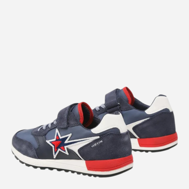 Buty sportowe chłopięce na rzepy Geox J269EB0FU22-C0735 34 Granatowe (8056206066847) - obraz 4