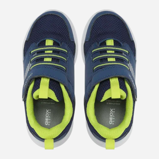 Buty sportowe chłopięce na rzepy Geox J26GBA0CE14-C4B2K 25 Niebieskie (8050036983091) - obraz 5