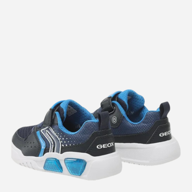 Sneakersy chłopięce świecące LED Geox J35GVA011FE-C0693 31 Granatowe (8056206077331) - obraz 5