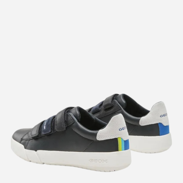 Buty sportowe młodzieżowe chłopięce z białą podeszwą Geox J35GWB08554-C4211 39 Granatowe (8056206078727) - obraz 4
