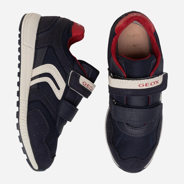 Sneakersy chłopięce na rzepy Geox J949EC014AF-C0735 31 Granatowe (8054730469653) - obraz 4