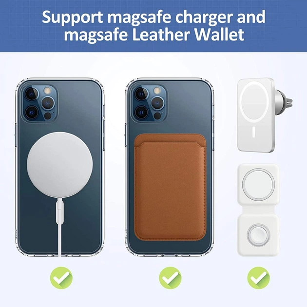 Магнитный чехол на iPhone 12 Pro Max с поддержкой беспроводной зарядки MagSafe - изображение 6