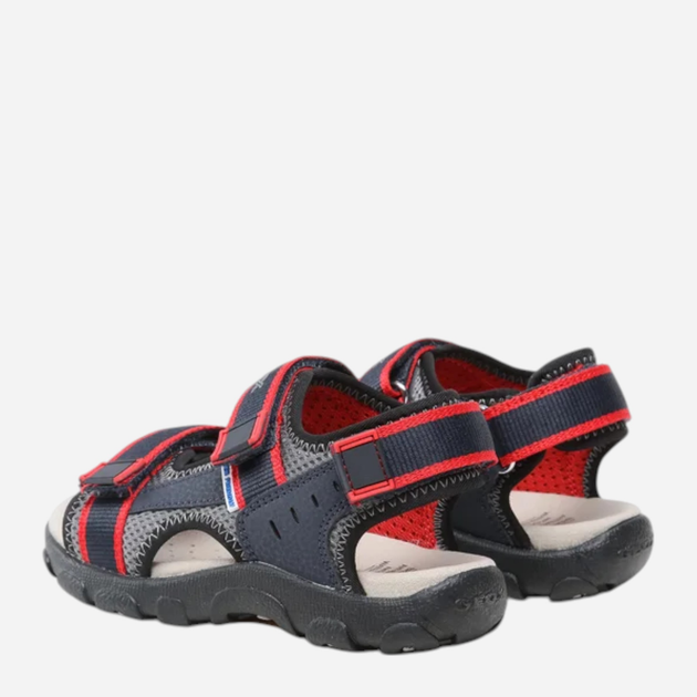 Sandały chłopięce Geox J1524A014CE-C0735 32 Granatowe z czerwonym (8056206058996) - obraz 4