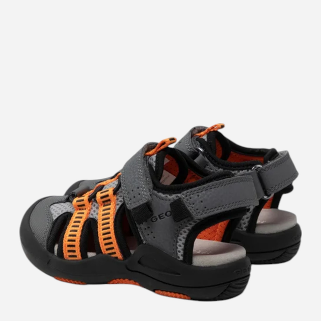 Sandały chłopięce Geox J15E1A014CE-C0036 35 Ciemnoszare (8050036481498) - obraz 4