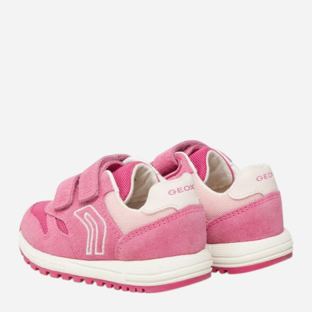 Buty sportowe dziecięce dla dziewczynki na rzepy Geox B023ZA02014-C8230 25 Różowe (8056206187511) - obraz 4