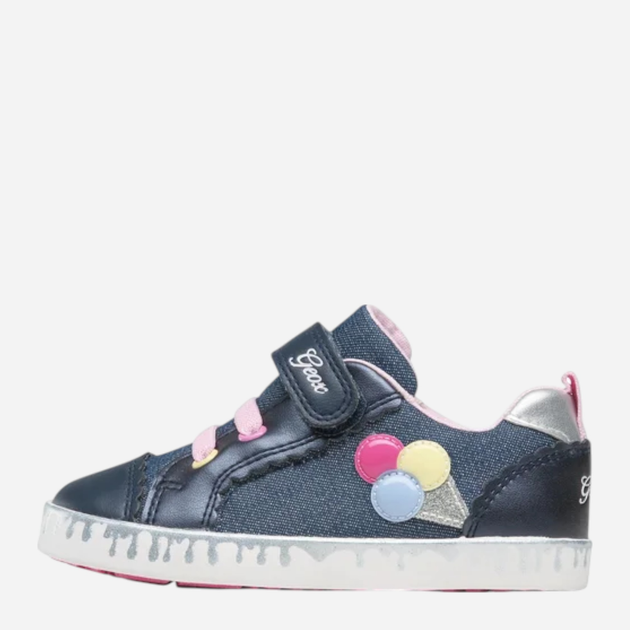 Buty sportowe dziecięce dla dziewczynki na rzepy Geox B35D5B00954-C4005 27 Niebieskie (8056206014503) - obraz 3