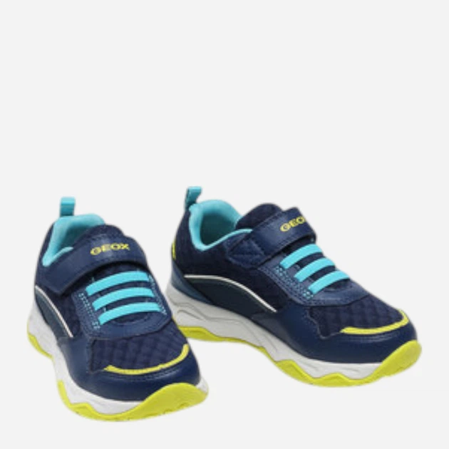 Sneakersy chłopięce na rzepy Geox J04CLA0FE14-C0749 31 Granatowe (8054730968200) - obraz 3