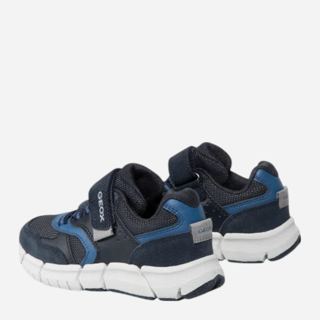 Buty sportowe chłopięce z białą podeszwą Geox J259BA01422-CF44M 33 Granatowe (8050036551719) - obraz 4