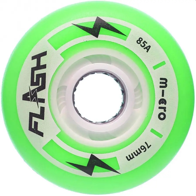 Колеса для роликов Micro Flash NEW 76 mm Світло-зелений 