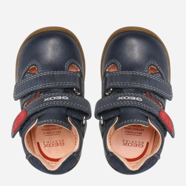 Sandały chłopięce skórzane Geox B254NA0CL22-C4002 23 Granatowe (8050036514196) - obraz 6