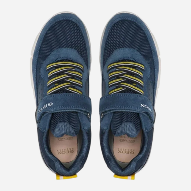 Buty sportowe chłopięce na rzepy Geox J359BB0FU22-C4KF4 34 Niebieskie (8056206091368) - obraz 5