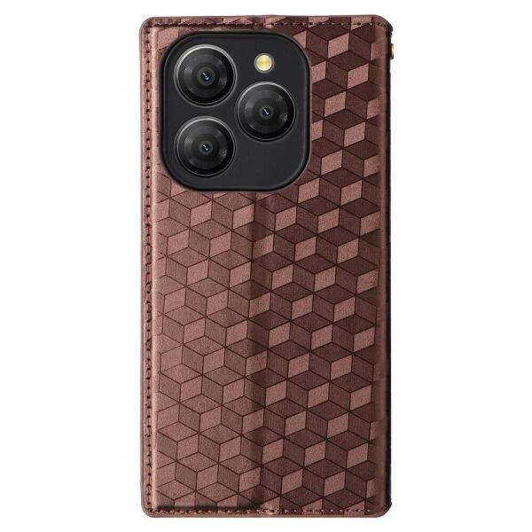 Чехол Deexe Rhombus Book для Blackview Shark 9 - Brown - изображение 8