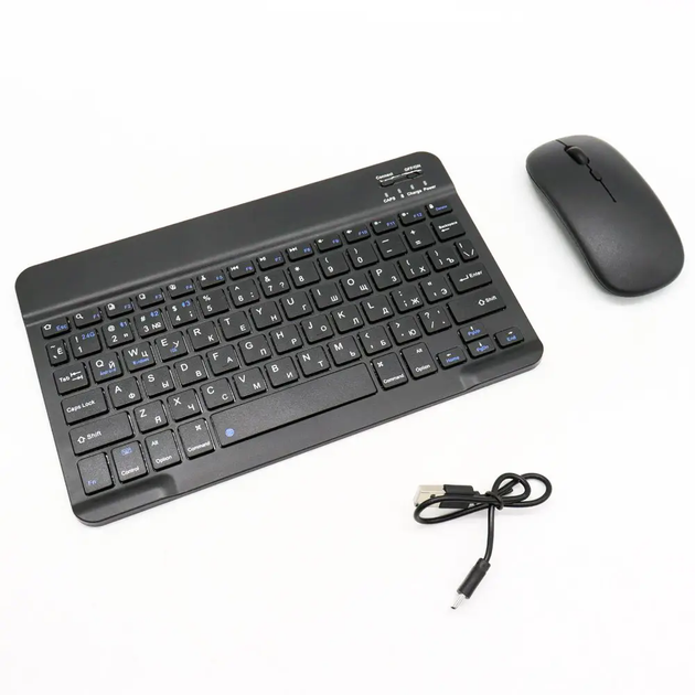 Клавіатура та мишка бездротові комплект, з USB / Акумуляторна Bluetooth BT Combo (L) - зображення 10