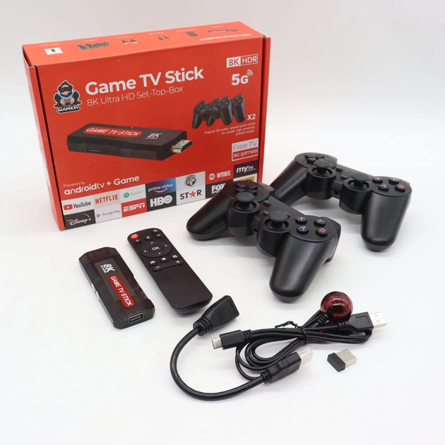 Ігрова приставка до TV + 2 джойстики (5G/8K/HD/3D/GAME) / Ігрова консоль (L) - зображення 9